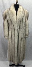 Women’s Vintage Blue Fox Full Length Coat