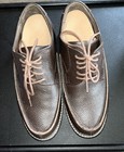 Apex Oxford Men's Dress Shoes Brown Leather Moc Toe LT910 Size 9M XWide D — photo 1