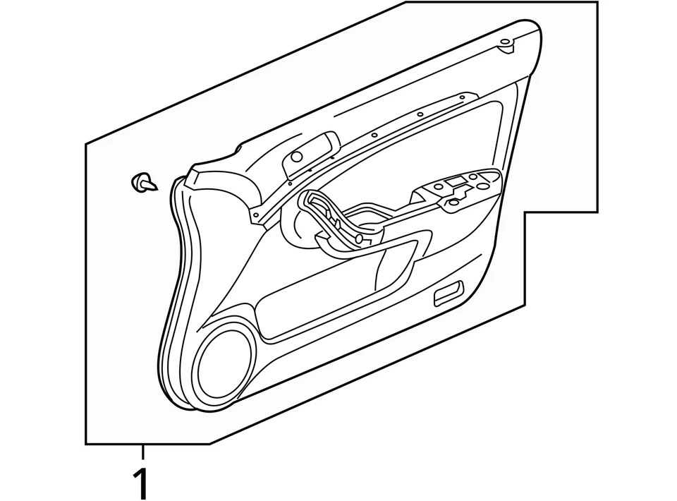 Acura TSX 2004 panel de moldura de puerta delantera lateral del pasajero Foto 4 de 4