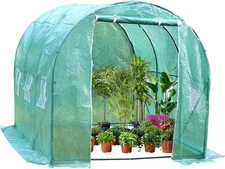 L10'xW7'xH7' Greenhouse for Outdoors Greenhouse Plastic Mini Greenhouse Kit