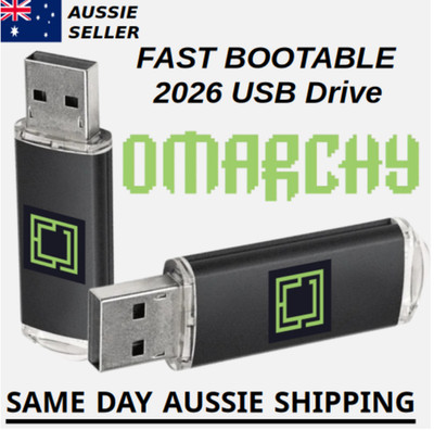 Omarchy Linux Latest Version Australian Shipping Bootable USB Flash Drive Fast