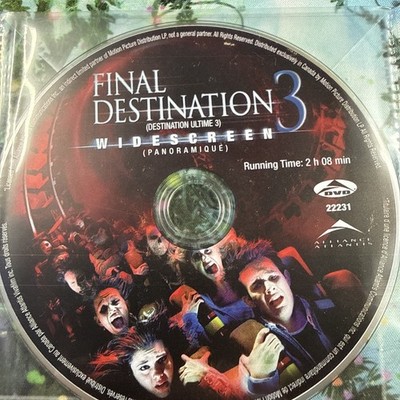 Final Destination DVD Disk Only Movie