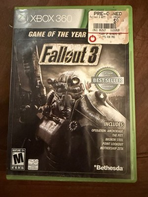 Fallout 3: Game of the Year Edition Platinum Hits Xbox 360