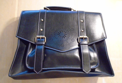 ECOSUSI Briefcase / Messenger Laptop Bag / Vegan Leather / Satchel Backpack