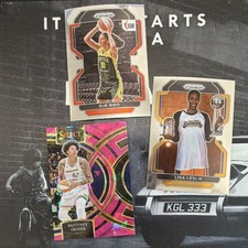 WNBA GOATs!  Panini WNBA Prizm & Select Sue Bird Leslie Griner Card Lot (3)