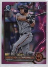 2022 Bowman Chrome Prospects Fuchsia Lava Refractor 190/199 Diego Rincones v9t