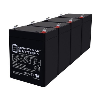 Mighty Max 12V 2.9AH F1 Replaces Invacare Reliant RHL450-1 Patient Lift - 4 Pack