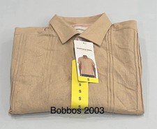 Scotch  Soda Men's Linen Blend Short Sleeve Woven Shirt, Tan, Size S