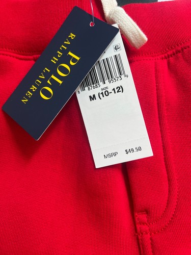 Polo Ralph Lauren Boys RL 2000 Red Fleece Jogger Pants Size M ( 10-12 ) NWT - Picture 6 of 6