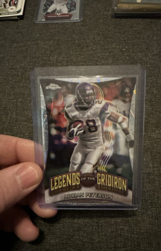 2024 Topps Chrome - Legends of the Gridiron Adrian Peterson #LOG-16 Lazer...