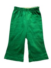 Vintage Sears Baby Green Elastic Waist Flare Sweatpants 9-12 Months #462