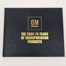 General Motors First 75 Years 1983 Hardcover Anniversary Book w/ Letter