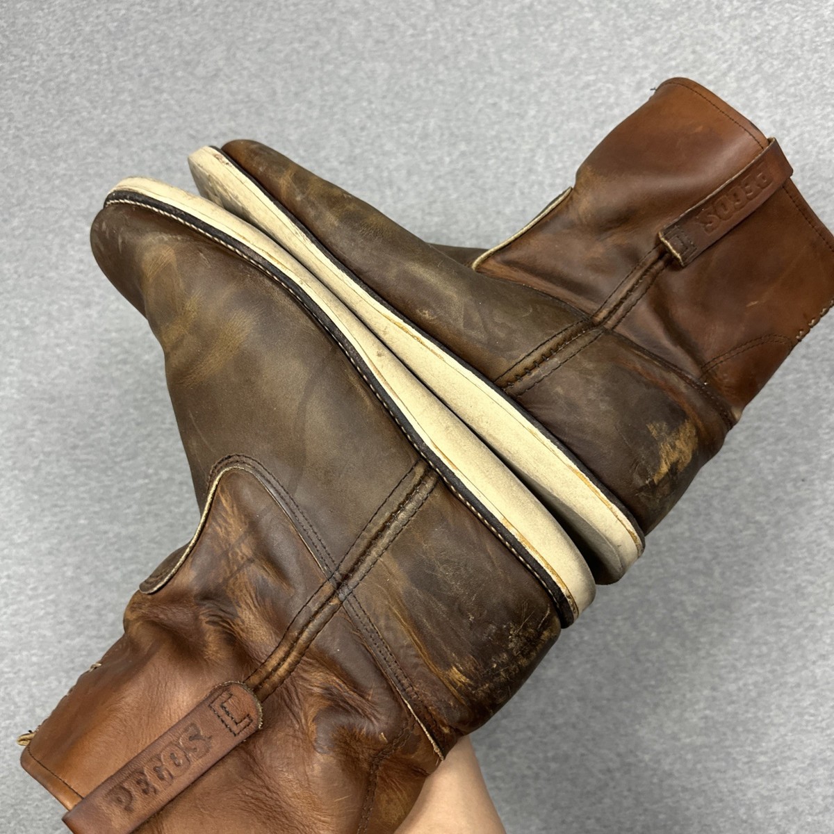 Red Wing 866 Boots Mens Size 14 D Brown Leather USA Made 
