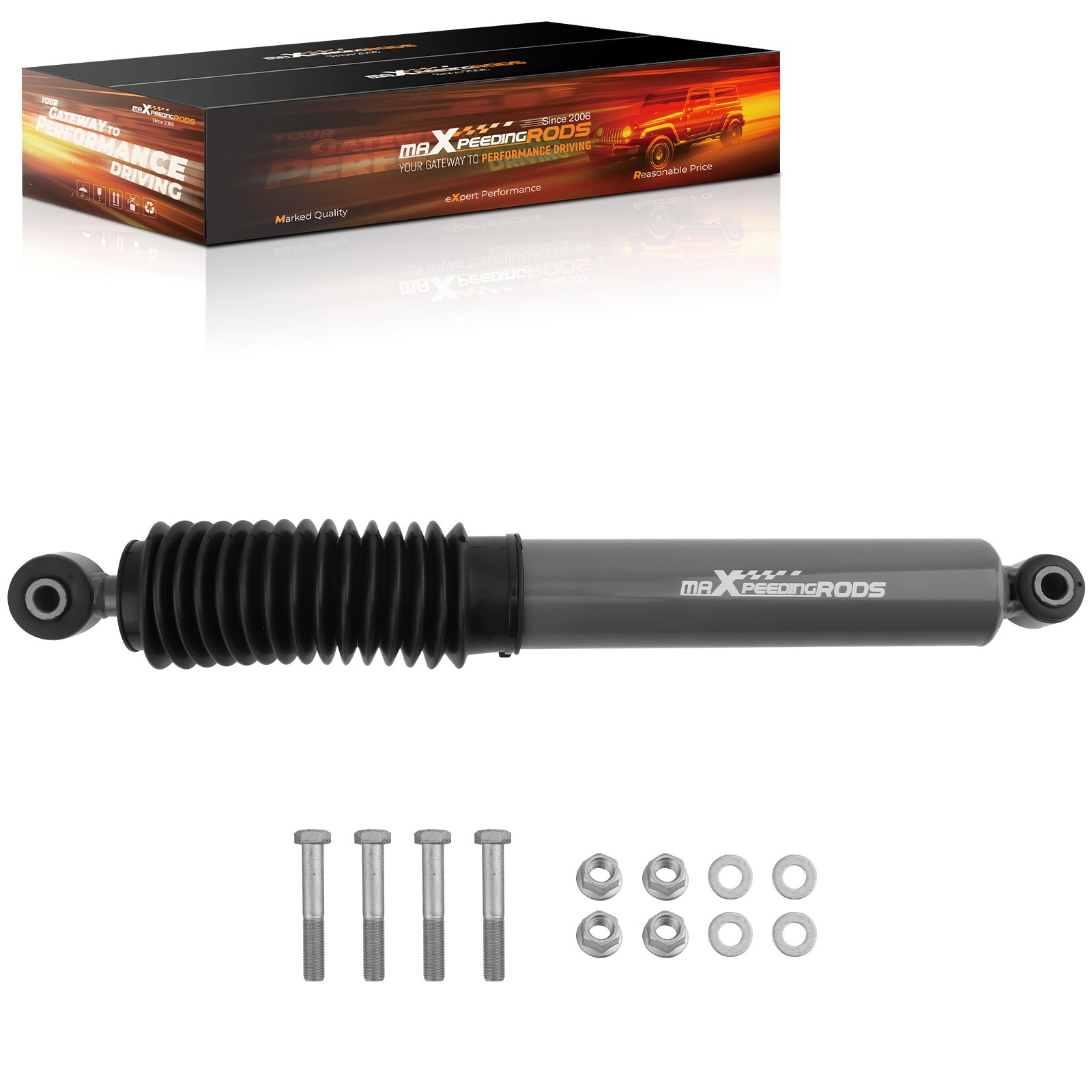 Steering Damper with Dust Boot for Jeep Wrangler JL Gladiator 2018-2025 thumbnail 3