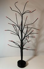 Halloween Tree Black With Orange Tips 18 Tall Flexible Branches NO Ornaments