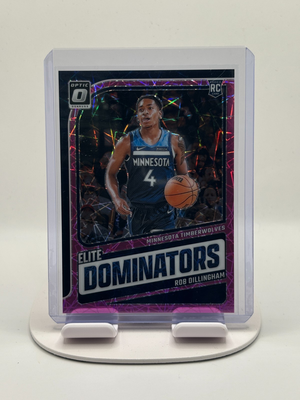 2024-25 Donruss Optic Rob Dillingham Elite Dominators Pink Velocity /79