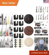 Elegant 8 PCS Quartz Clock Movement & 12 Pair Hands for Creative DIY Projects