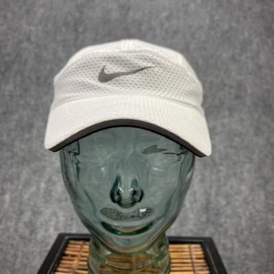 Nike Tailwind Hat Cap Mens Adjustable White Dri Fit Aerobill Running 5 Panels