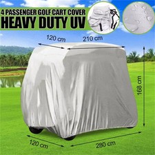 4 Passenger Seater Cart Storage Car Cover Fits EZ GO Club Car Yamaha Taupe
