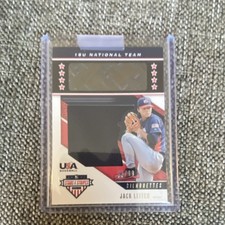 2019 Panini USA Stars & Stripes Jack Leiter #USA-BK /99 Auto Mem