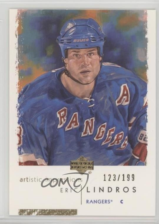 2002-03 Upper Deck Artistic Impressions Gold 123/199 Eric Lindros #58 HOF x1f