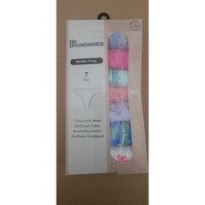 No Boundaries Mid-rise Thong 7 Days of the Week Size L