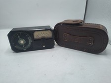 Vtg Weston Photronic Light Exposure Meter Leather Case Art Deco Bakelite 1935
