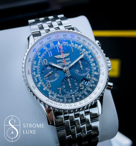 Breitling Navitimer B01 Chronograph 43 Blue Limited Ed. Complete&Serviced AB0121