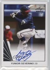 2018 Leaf Ultimate Draft 90 Leaf Auto Yunior Severino #BA-YS1 Auto 1pe6