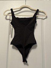 Skims Fits Everybody Square Neck Bodysuit NWT, Onyx XXS