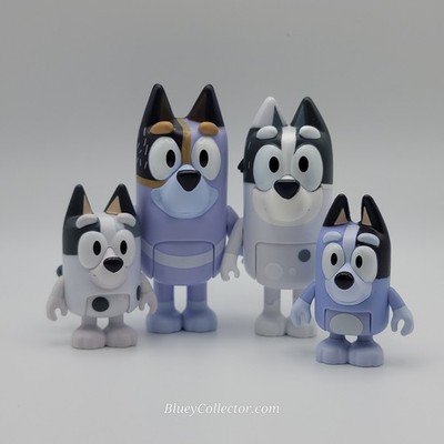 Bluey Figure rare Aunt Trixie With HTF Uncle Stripe and Socks Muffin Family Lot