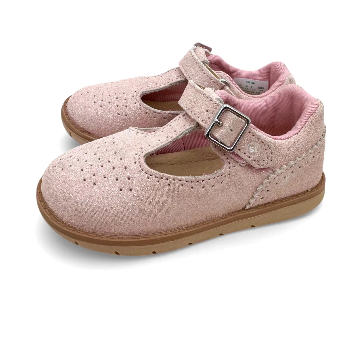 Zapatos Mary Jane Para Bebé Niña Stride Rite Suise - Planos, Cierre Ajustable, Plantilla Ortholite, Aprobados Por APMA