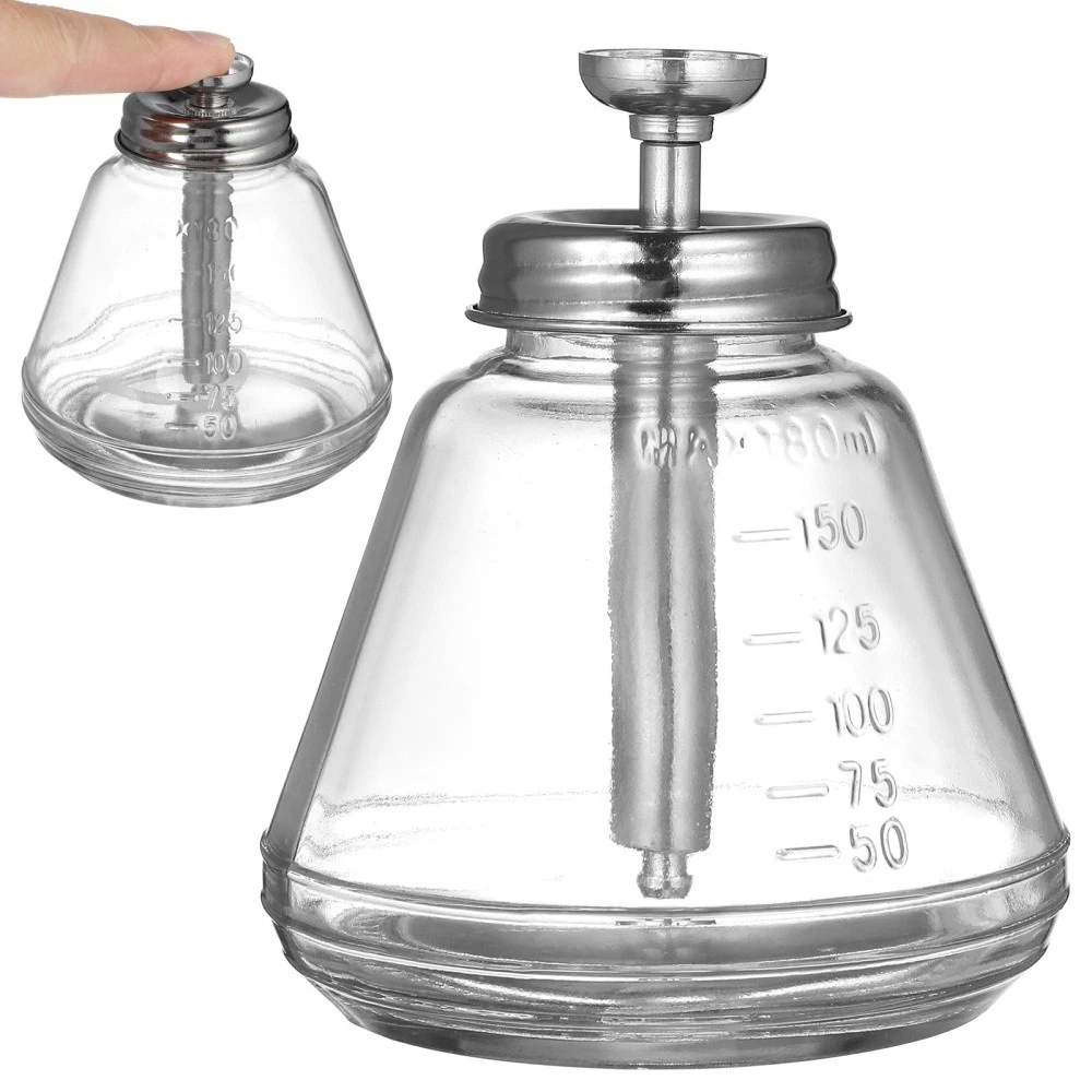 180 ml Nagellak Remover Pompfles, Lekvrije Pomp Flessen Dispenser Vloeibare Pomp Reizen Flessen Nagellak Water Dispenser Druk Type Cosmetische Containers Hervulbare Fles (Aluminium Kern