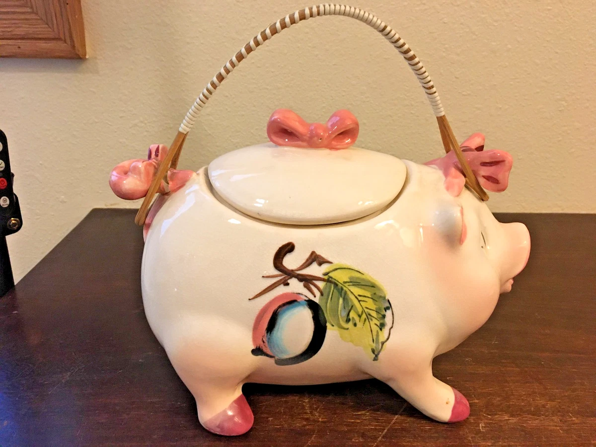 お菓子入れ　クッキージャー　ビィンテージ　ファーマーピッグ Pig Cookie Jar for sale | eBay