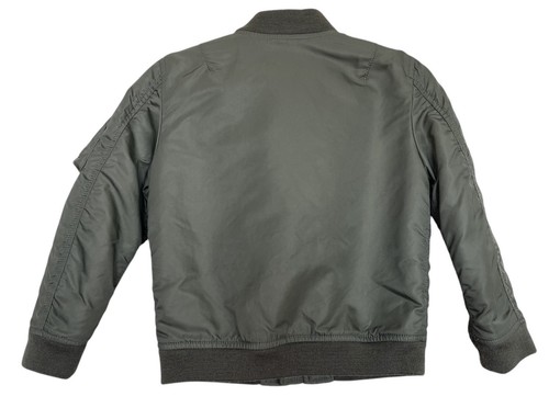 POLO Ralph Lauren Boys Bomber Jacket Size 5 Green Patches Military - Picture 4 of 6