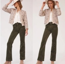 Pilcro Pants Womens 28 Corduroy Trouser Bootcut High Rise Anthropologie Pockets