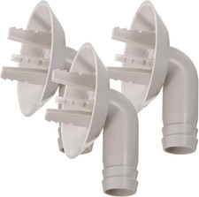 3Pcs Air Conditioner Drain Hose Connector Elbow Fitting for Home Office More Mat