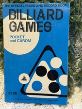 VTG 1974 Billiard Games Rule Book Pocket Carom Pool Snooker BCA Official Guide