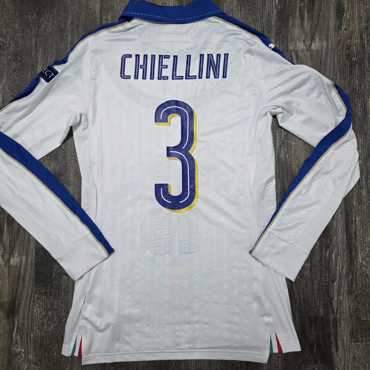 Puma イタリア代表 ユニフォーム L chiellini 4 2016 Puma Italy Away Soccer Jersey Giorgio Chiellini Men L UEFA