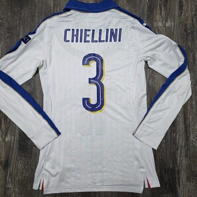 2016 Puma Italy Away Soccer Jersey Giorgio Chiellini Men L UEFA