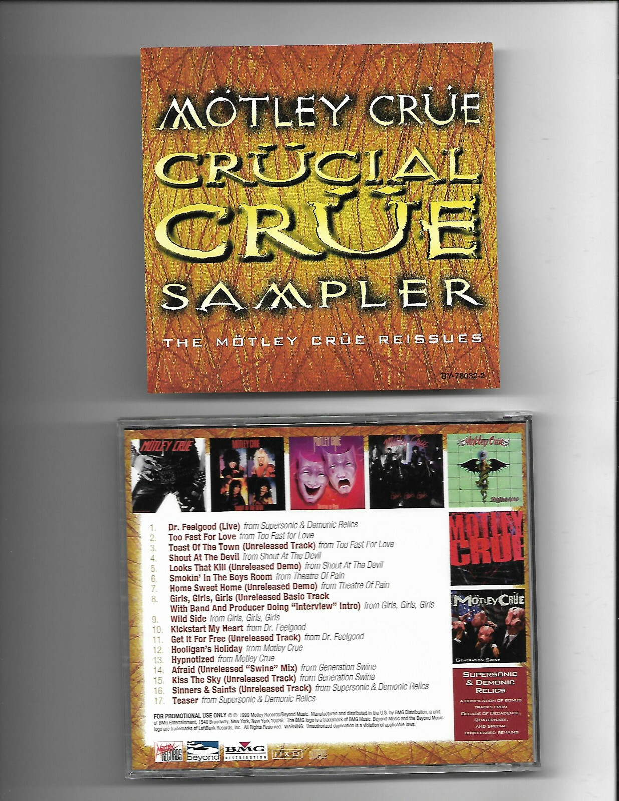 Motley Crue- Crucial Crue Sampler fr.Motley Crue Reissues 17 cuts **Promo Only**