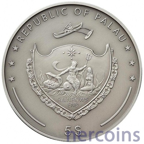 Pièces de 5 $ x 2 en argent pur Palau offres 2012-2013 Écureuils du monde avec yeux Swarovski
