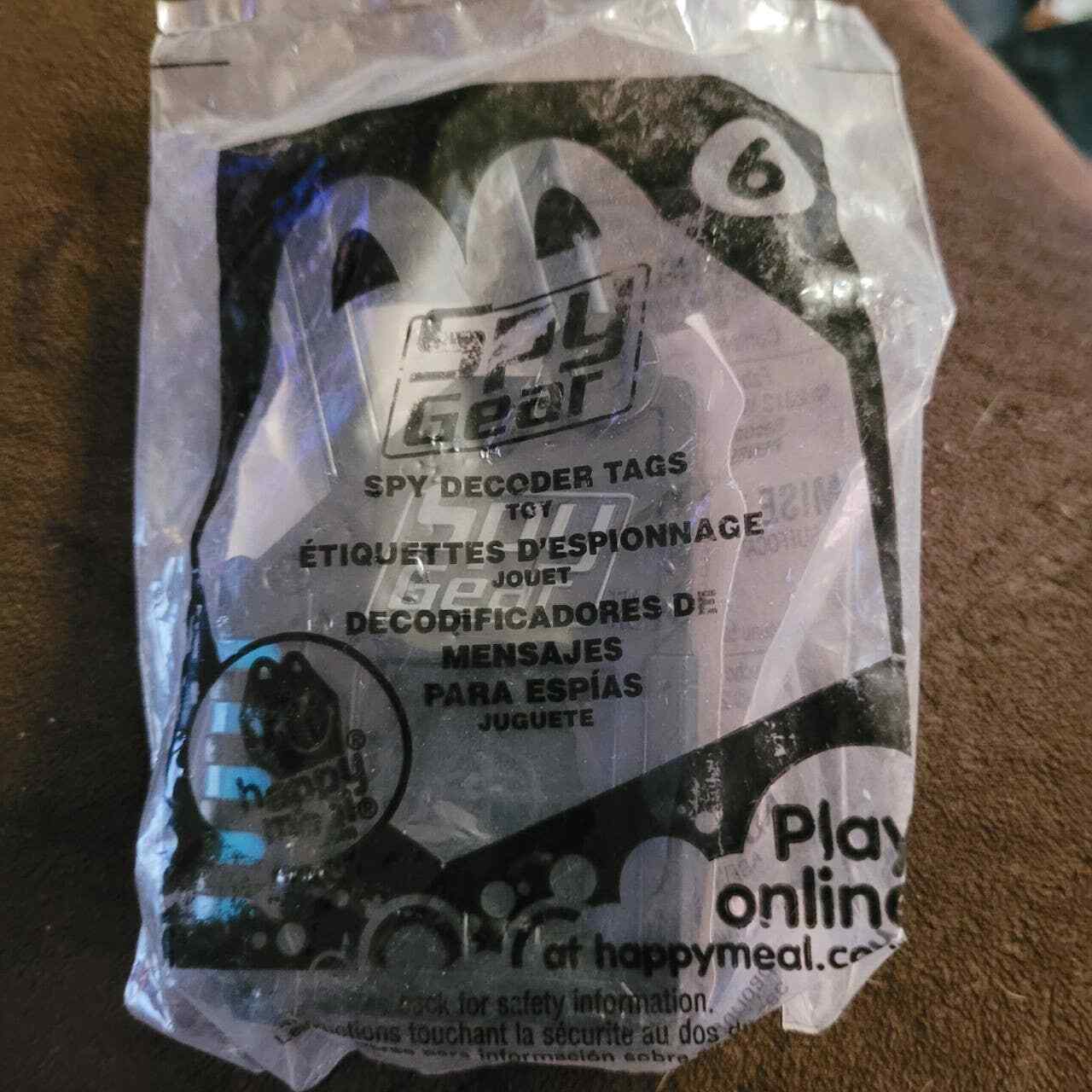 2013 Spy Gear Spy Decoder Tags 6 McDonalds New in Package