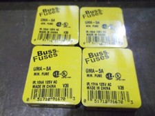 LOT OF 20 NIB BUSSMANN GMA-5A MINIATURE FUSES 5A (BIN113)