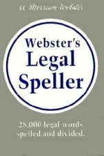 Webster's Legal Speller, Springfiel