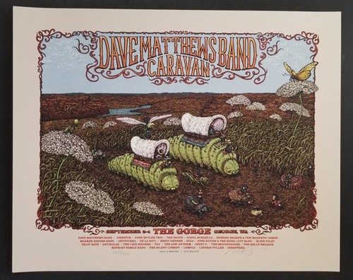 Dave Matthews Band 2011 Schlucht Poster Marq Spusta George Caravan Haynes Sharpe