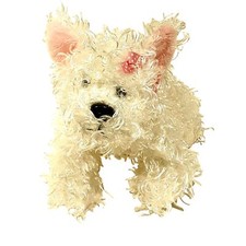 White Terrier Puppy Dog GANZ Webkinz HM 106 Plush Stuffed Animal NO CODE