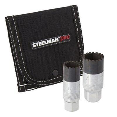 Steelman JSP79996 Pro 79996 2-Piece 3/8-Inch Drive Spark Plug Socket Set, 5/8 an