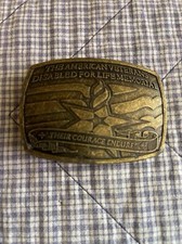 BELT BUCKLE---THE AMERICAN VETERANS DISABLED FOR LIFE MEMORIAL---2007 Sponsor