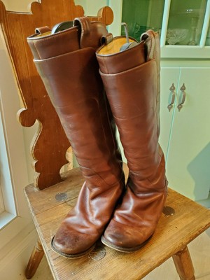frye paige tall riding boot cognac